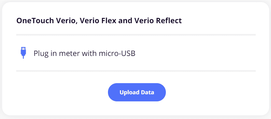 OneTouch Verio FLex Reflect Upload